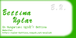 bettina uglar business card